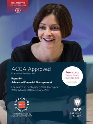 cover image of ACCA P4 Advanced Financial Management: Practice and Revision Kit